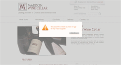 Desktop Screenshot of madisonwinecellar.com